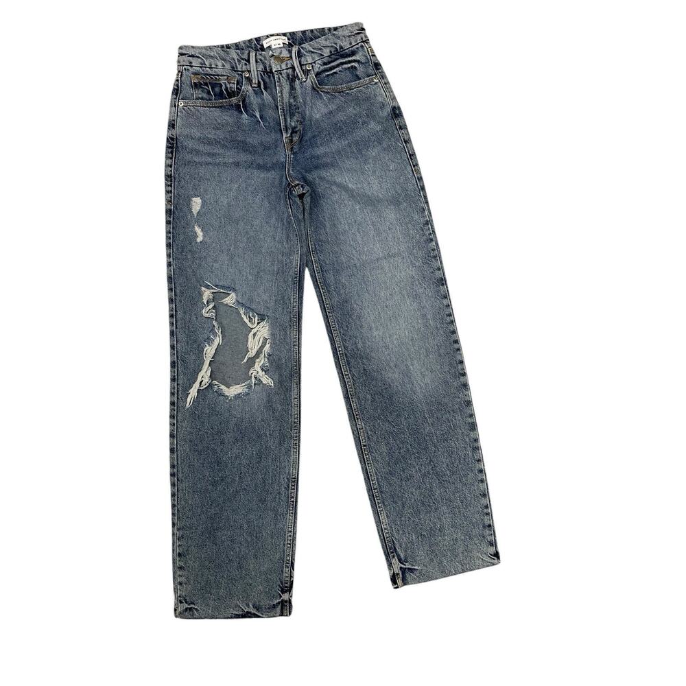 Good American Jeans 90s High Waist Ripped Pant 25/0